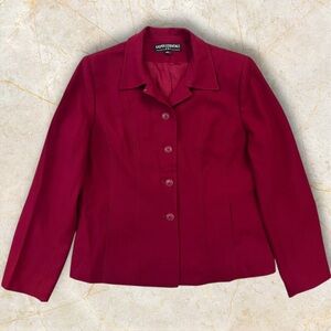 Kasper Essentials ASL Women’s Vintage Red Blazer. Size 12